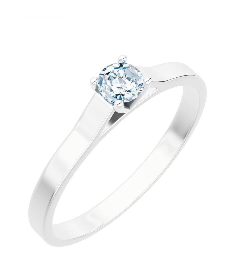 Prsteň Bonore - Biele Zlato 585 - Diamant 0,5 ct
