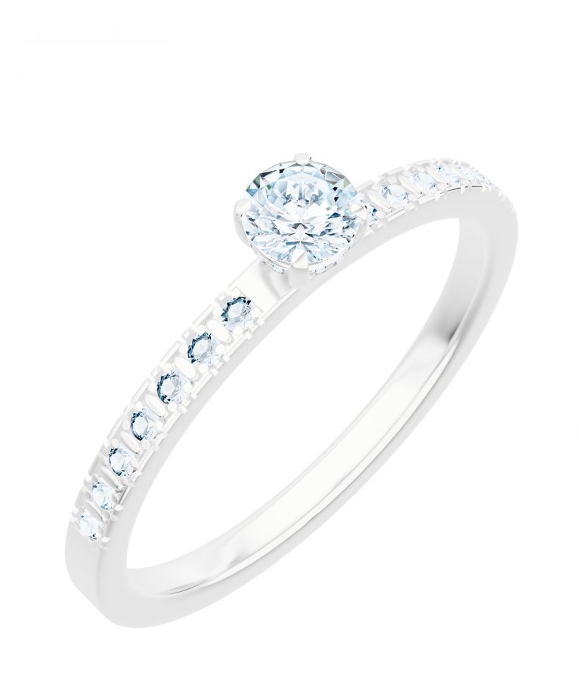Prsteň Bonore - Biele Zlato 585 - Diamant 0,5 ct