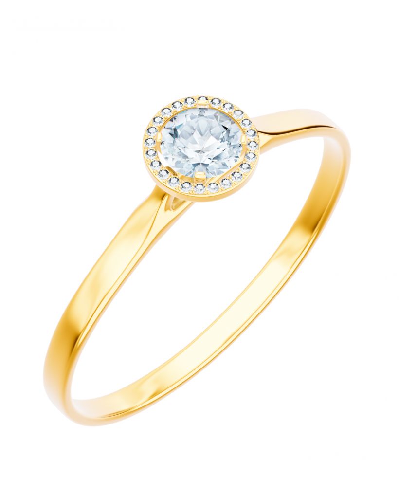 Prsteň Bonore - Zlato 585 - Diamant 0,4 ct