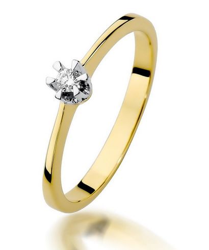 Prsteň Bonore - Zlato 585 - Diamant 0,04 ct