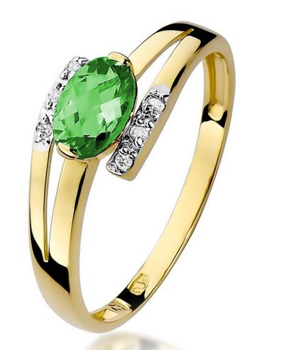 Prsteň Bonore - Zlato 585 - Smaragd 0,4 ct