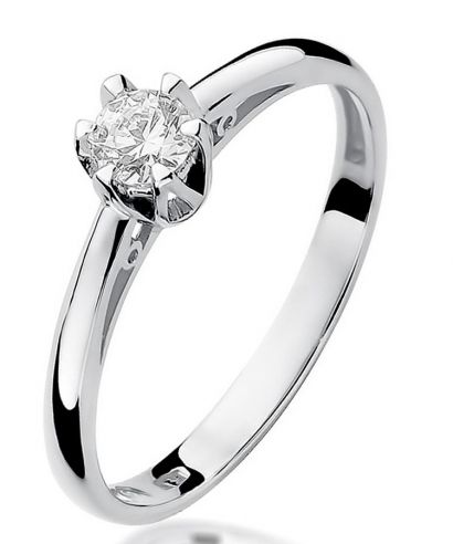 Prsteň Bonore - Biele Zlato 585 - Diamant 0,15 ct
