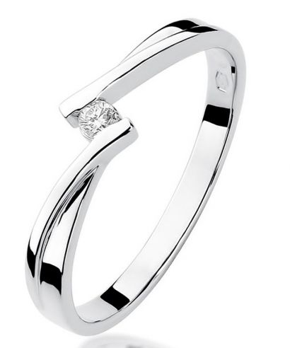 Prsteň Bonore - Biele Zlato 585 - Diamant 0,04 ct