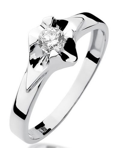 Prsteň Bonore - Biele Zlato 585 - Diamant 0,3 ct