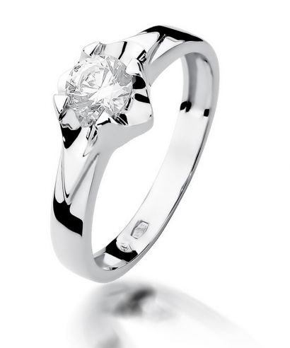 Prsteň Bonore - Biele Zlato 585 - Diamant 0,5 ct