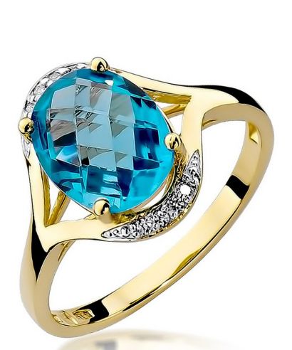 Prsteň Bonore - Zlato 585 - Topaz 3 ct