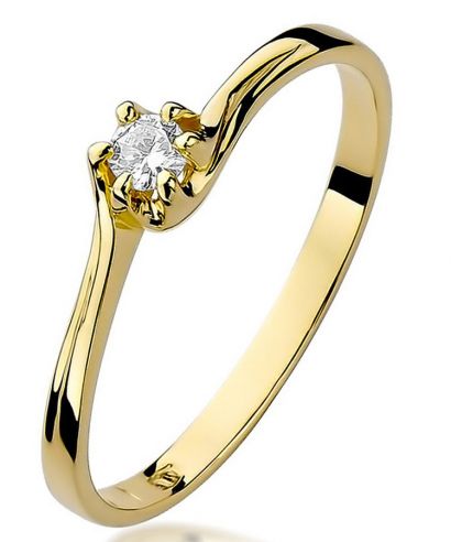 Prsteň Bonore - Zlato 585 - Diamant 0,1 ct