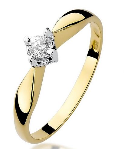 Prsteň Bonore - Zlato 585 - Diamant 0,12 ct