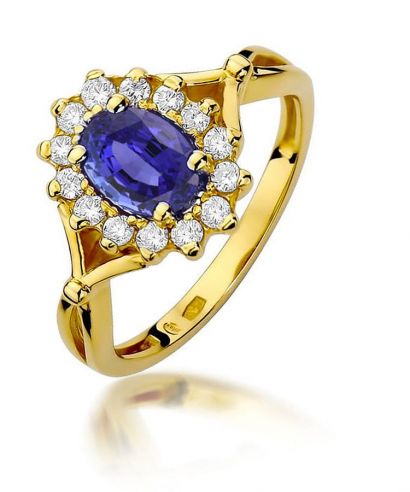Prsteň Bonore - Zlato 585 - Tanzanit 0,7 ct