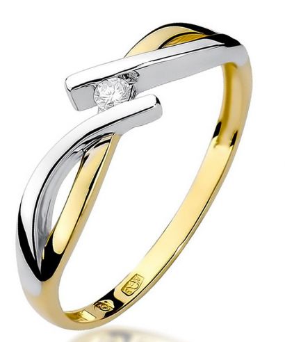 Prsteň Bonore - Zlato 585 - Diamant 0,04 ct