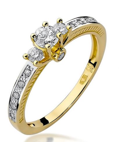 Prsteň Bonore - Zlato 585 - Diamant 0,2 ct