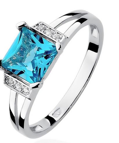 Prsteň Bonore - Biele Zlato 585 - Topaz 1,4 ct