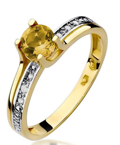 Prsteň Bonore - Zlato 585 - Citrón 0,5 ct