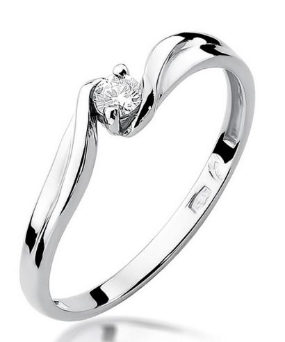 Prsteň Bonore - Biele Zlato 585 - Diamant 0,08 ct