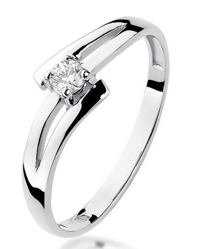 Prsteň Bonore - Biele Zlato 585 - Diamant 0,08 ct
