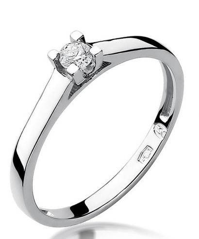 Prsteň Bonore - Biele Zlato 585 - Diamant 0,08 ct