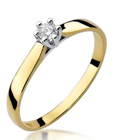 Prsteň Bonore - Zlato 585 - Diamant 0,1 ct