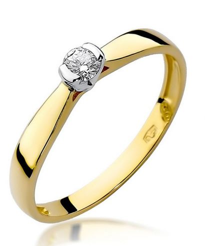 Prsteň Bonore - Zlato 585 - Diamant 0,1 ct