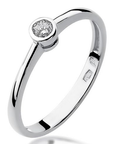 Prsteň Bonore - Biele Zlato 585 - Diamant 0,1 ct