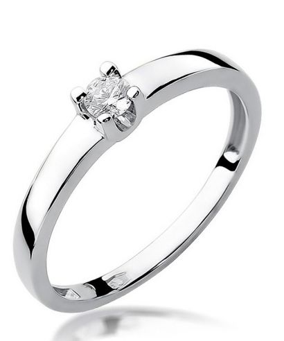 Prsteň Bonore - Biele Zlato 585 - Diamant 0,08 ct