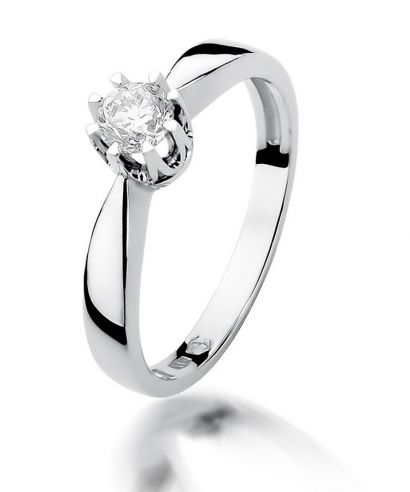 Prsteň Bonore - Biele Zlato 585 - Diamant 0,3 ct