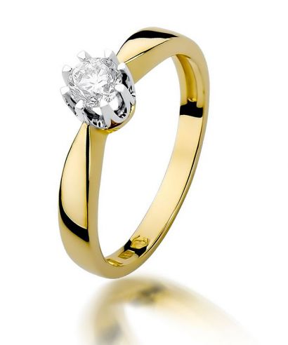 Prsteň Bonore - Zlato 585 - Diamant 0,3 ct