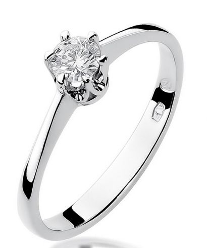 Prsteň Bonore - Biele Zlato 585 - Diamant 0,2 ct