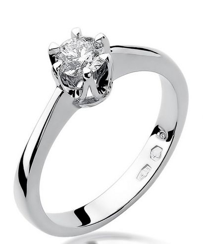 Prsteň Bonore - Biele Zlato 585 - Diamant 0,3 ct