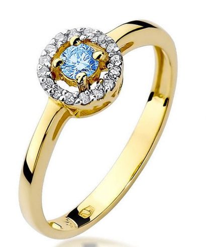 Prsteň Bonore - Zlato 585 - Topaz 0,15 ct