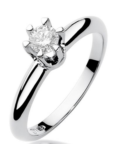 Prsteň Bonore - Biele Zlato 585 - Diamant 0,3 ct