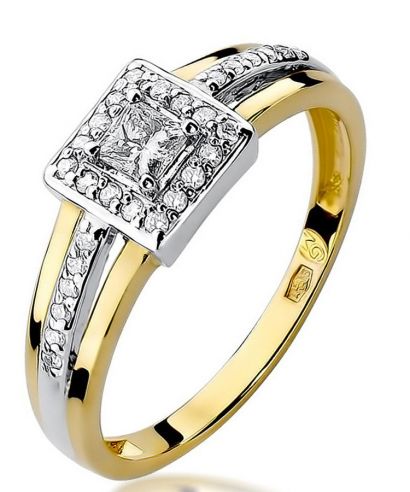 Prsteň Bonore - Zlato 585 - Diamant 0,15 ct