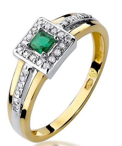 Prsteň Bonore - Zlato 585 - Smaragd 0,15 ct