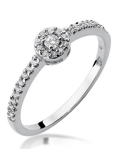 Prsteň Bonore - Biele Zlato 585 - Diamant 0,05 ct