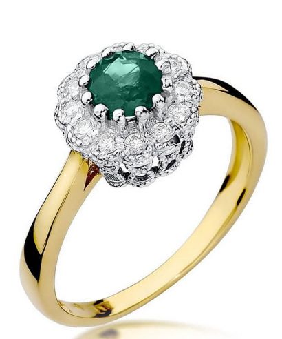 Prsteň Bonore - Zlato 585 - Smaragd 0,5 ct
