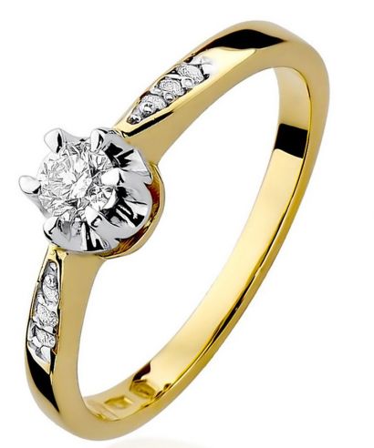 Prsteň Bonore - Zlato 585 - Diamant 0,2 ct