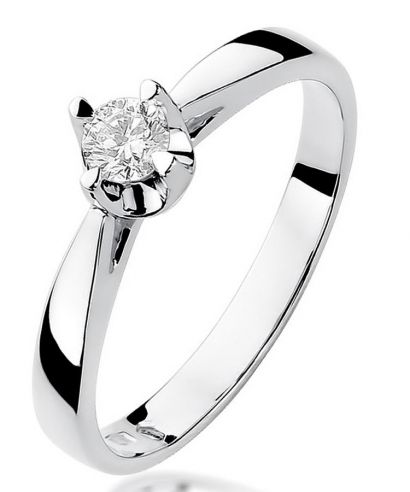 Prsteň Bonore - Biele Zlato 585 - Diamant 0,2 ct