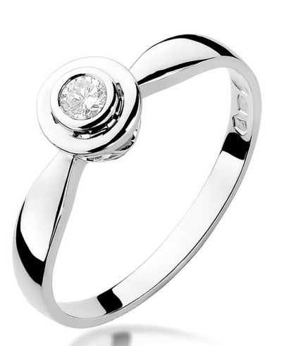Prsteň Bonore - Biele Zlato 585 - Diamant 0,1 ct