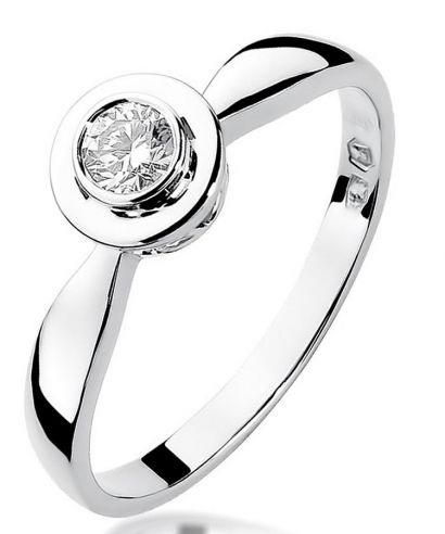 Prsteň Bonore - Biele Zlato 585 - Diamant 0,15 ct