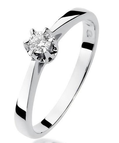 Prsteň Bonore - Biele Zlato 585 - Diamant 0,12 ct