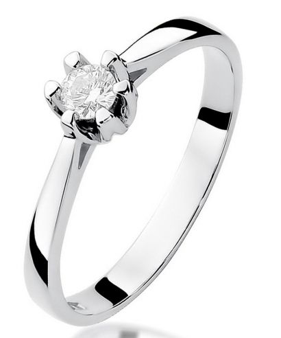 Prsteň Bonore - Biele Zlato 585 - Diamant 0,12 ct