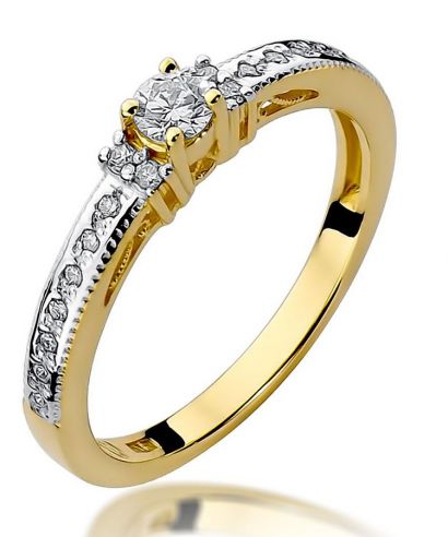 Prsteň Bonore - Zlato 585 - Diamant 0,13 ct