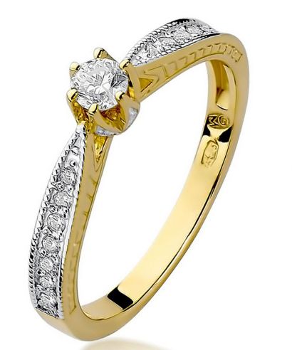 Prsteň Bonore - Zlato 585 - Diamant 0,15 ct