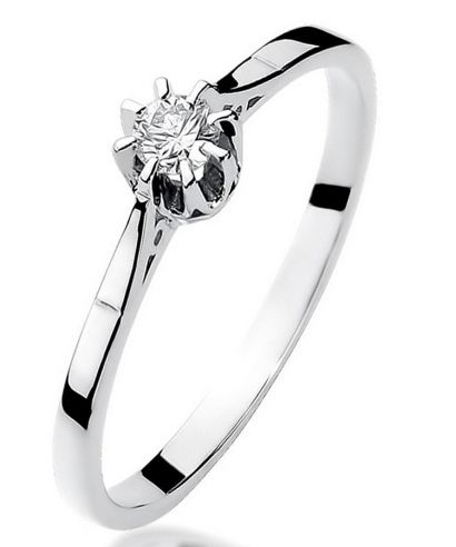 Prsteň Bonore - Biele Zlato 585 - Diamant 0,08 ct