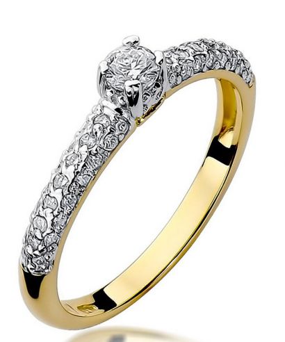 Prsteň Bonore - Zlato 585 - Diamant 0,15 ct