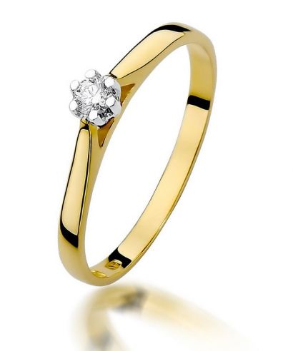 Prsteň Bonore - Zlato 585 - Diamant 0,09 ct