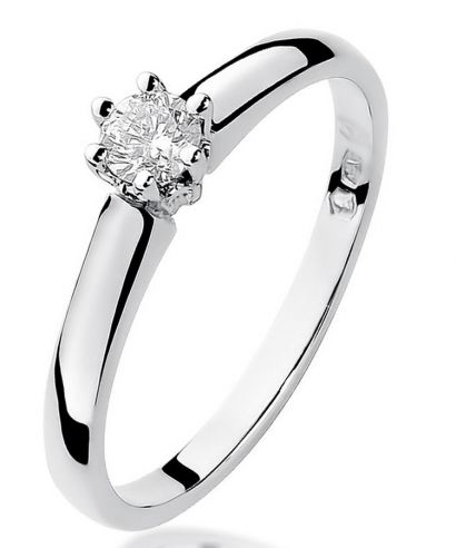 Prsteň Bonore - Biele Zlato 585 - Diamant 0,2 ct