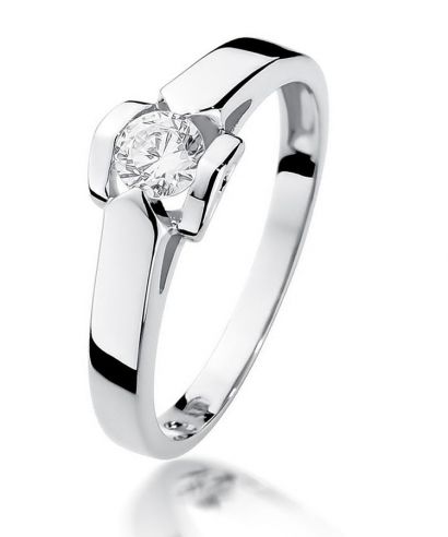 Prsteň Bonore - Biele Zlato 585 - Diamant 0,3 ct