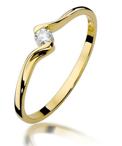 Prsteň Bonore - Zlato 585 - Diamant 0,09 ct