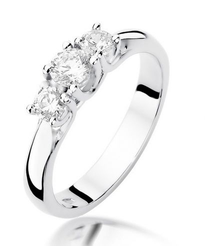 Prsteň Bonore - Biele Zlato 585 - Diamant 0,25 ct