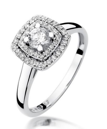 Prsteň Bonore - Biele Zlato 585 - Diamant 0,3 ct